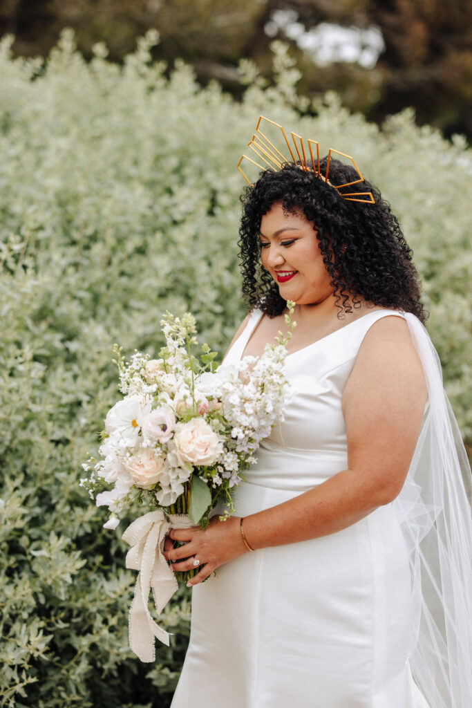 curly wedding hair